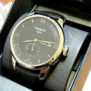 Tissot Mens T Classic Le Locle 39mm Black Dial Automatic Watch